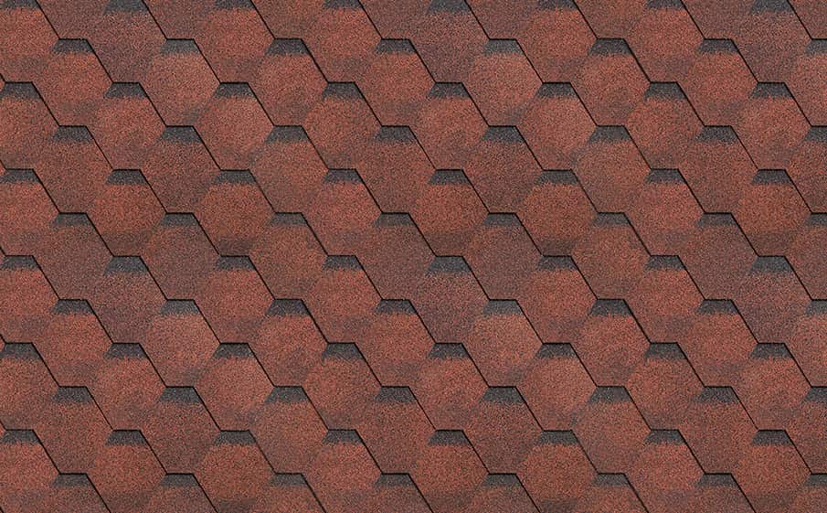 Гибкая черепица ТЕХНОНИКОЛЬ SHINGLAS Финская черепица соната, Красный