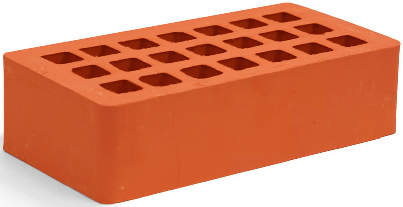 Кирпич одинарный рядовой "Красный " М-150 Мстера